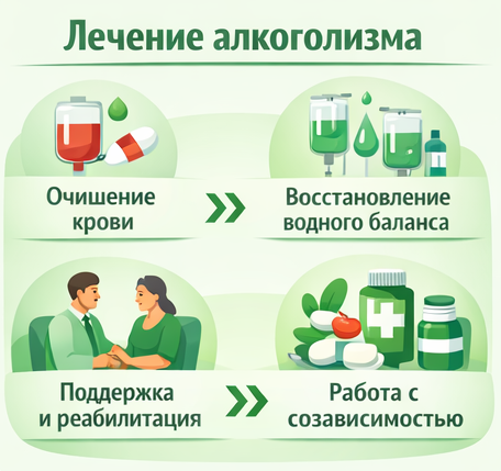 лечение алкоголизма в Казани этапы